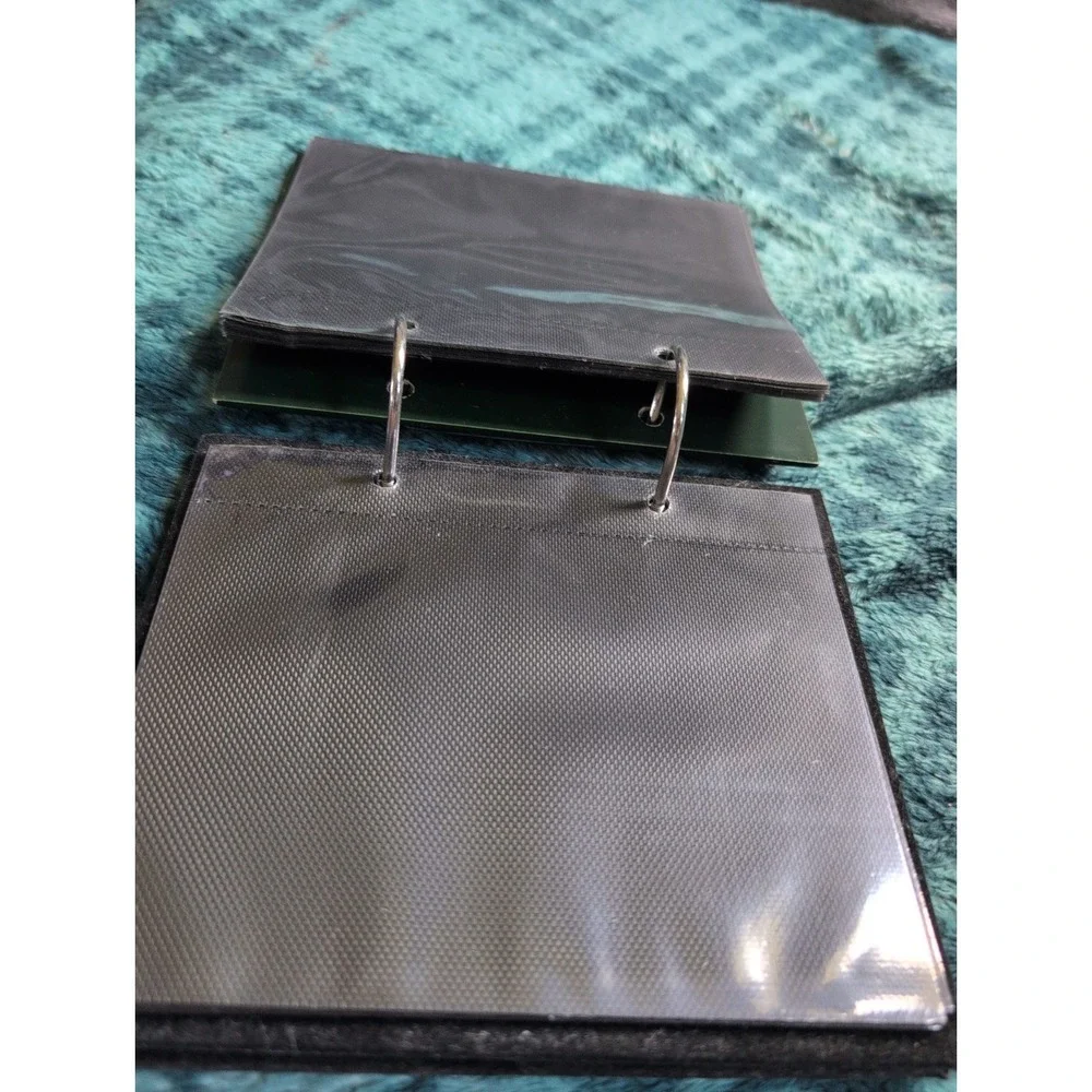 Vintage DesktopFlip Photo Album Green DuckEmblem UnusedPages MCM Cabin Decor